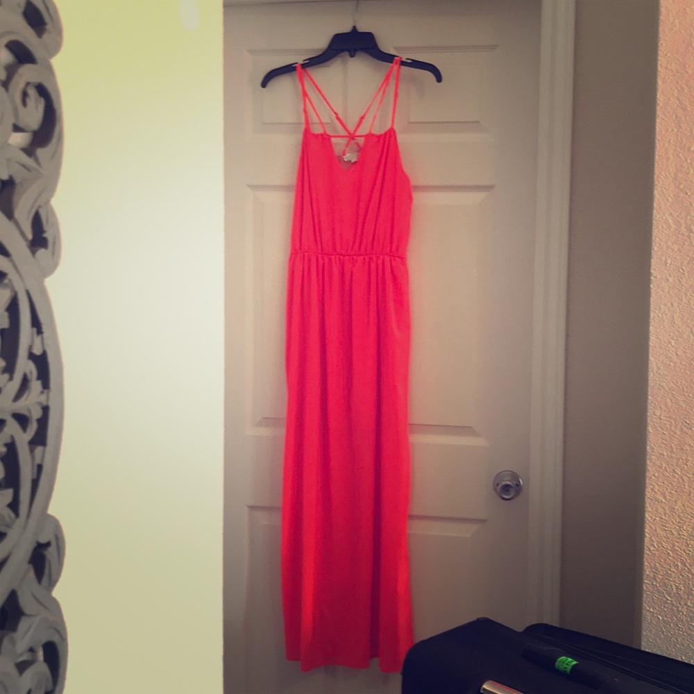 GB Worn Once Long Neon Dress